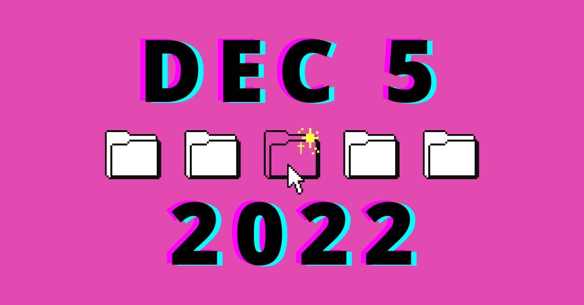 EMM template for December 5th, 2022